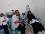 Donor darah yang dilaksanakan oleh pegawai kantor kementerian agama kabupaten Melawi dalam rangka HAB ke 78