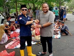 Sembelih Sapi dan Kambing Kurban, Ahmad Darmawan Memotivasi Untuk Semangat Berkurban