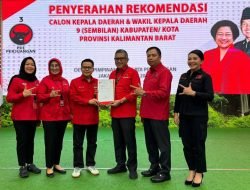 Paket ‘DAMAI’ Resmi Terima Rekomendasi sebagai Bakal Calon Bupati dan Wakil Bupati Melawi dari DPP PDIP