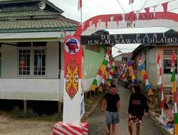 Dihias Konsep Perjuangan, Gapura Pintu Gerbang Gang Ikhlas Desa Paal Ikuti Lomba Gapura Merah Putih Tingkat Nasional 2024