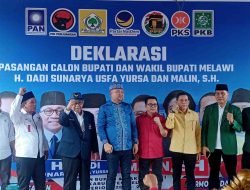 Diusung Koalisi ‘Jumbo’, Paslon ‘DAMAI’ Deklarasi dan Mendaftar ke KPU Menuju Pilkada Melawi 2024
