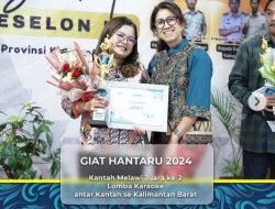 Perwakilan Kantah Melawi Raih Juara 2 Lomba Karaoke di Peringatan HANTARU ke-64 Kanwil BPN Kalbar