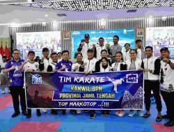 Kanwil BPN Provinsi Jawa Tengah Juara Umum Pertandingan Karate HANTARU 2024