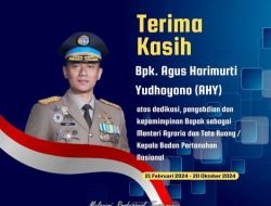 Segenap Jajaran Kantor Pertanahan Melawi Mengucapkan Selamat Berpisah AHY