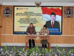 Menteri Nusron Saksikan Sertijab Kepala Kanwil BPN Jawa Tengah