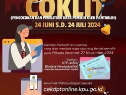Pelaksanaan Coklit Data Pemilih, KPU Melawi Terjunkan 644 Pantarlih