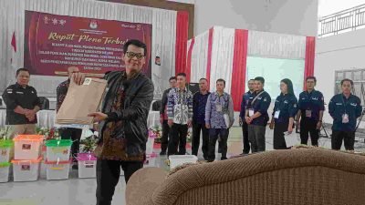 Pleno Rekapitulasi Suara Pilkada 2024 Dikawal Ketat Petugas Keamanan