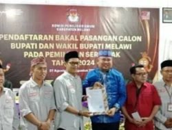 Hari Ke-dua Pendaftaran, KPU Melawi Terima Paslon DAMAI