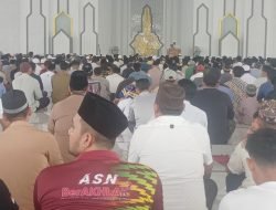 Salat Jumat Perdana di Masjid Agung Kota Juang Dibanjiri Jamaah