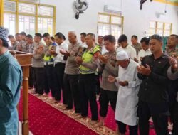 Solidaritas Kemanusiaan, Polres Melawi Gelar Doa Bersama dan Sholat Gaib bagi Korban Bencana Alam Nasional