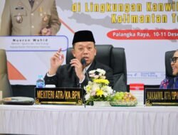 Pembinaan di Kanwil BPN Provinsi Kalteng, Menteri Nusron Minta Pelayanan Pertanahan Adaptif, Cepat, dan Bersih