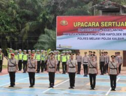 Mutasi Internal Polres Melawi, Kapolres: Penyegaran Organisasi untuk Optimalisasi Pelayanan
