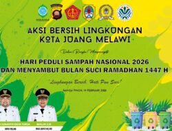 Sambut HPSN dan Ramadhan, Pemkab Melawi Gelar Aksi Bersih Lingkungan Kota Juang