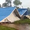 Cuaca Buruk Landa Melawi, Tribun Lapangan Sepak Bola Desa Sungai Pinang Roboh
