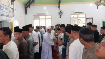 Jamaah Membludak, Sholat Idul Adha di Masjid Shirotul Jannah Polres Melawi Berlangsung Khidmat