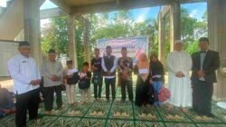 54 Paket Diserahkan Pada Lebaran Yatim dan Penyandang Disabilitas di Desa Tanjung Tengang