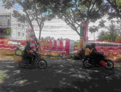 Semarak HUT RI ke-81, Pedagang Musiman Atribut Merah Putih Padati Nanga Pinoh