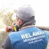 BPBD Melawi Bersama MDMC Lakukan Pendinginan di Areal Bekas Kebakaran