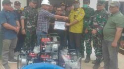 Karhutla Melanda Sejumlah Desa, PT Citra Mahkota Salurkan Bantuan Mesin Pemadam